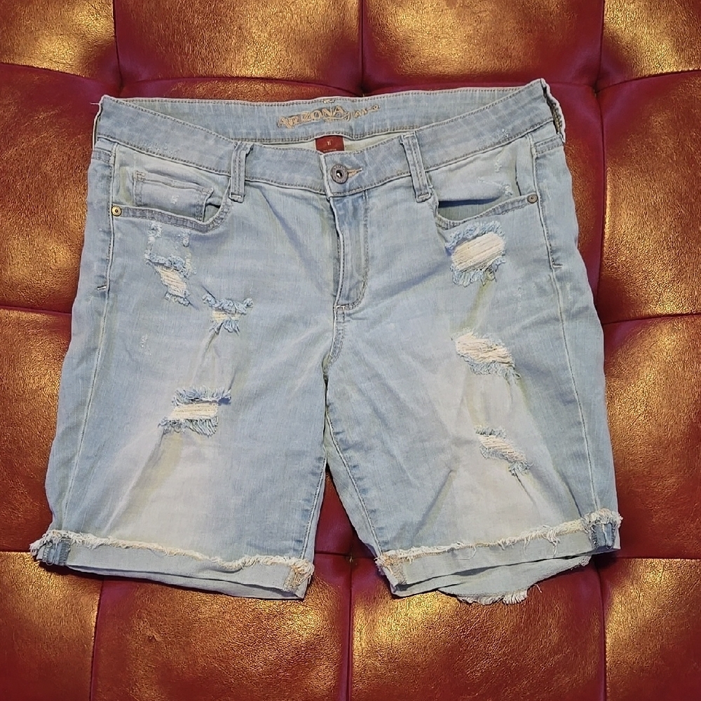 Women's Distressed Denim Shorts